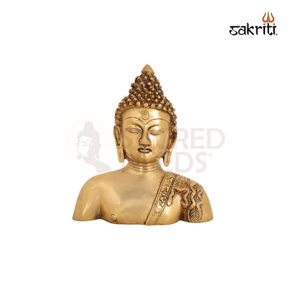 BRASS BUDDHA HEAD