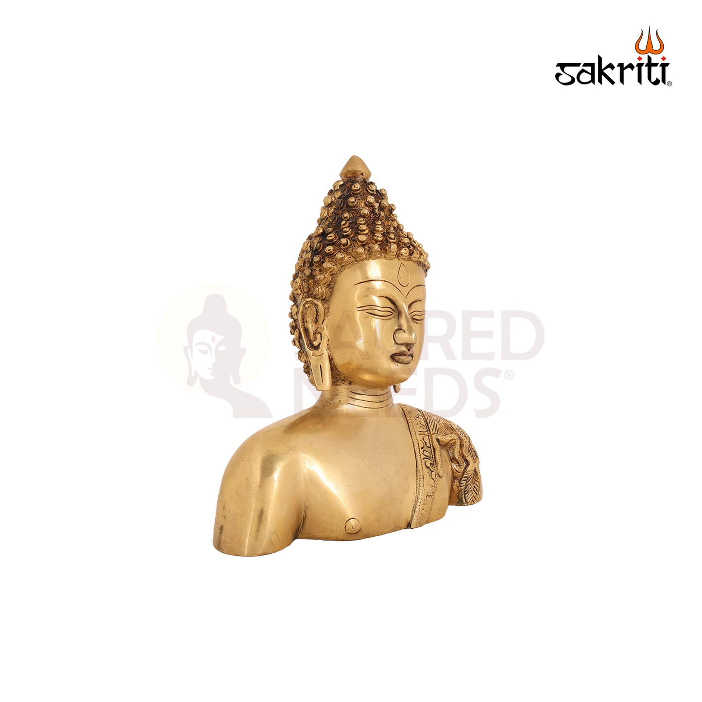 BRASS BUDDHA HEAD