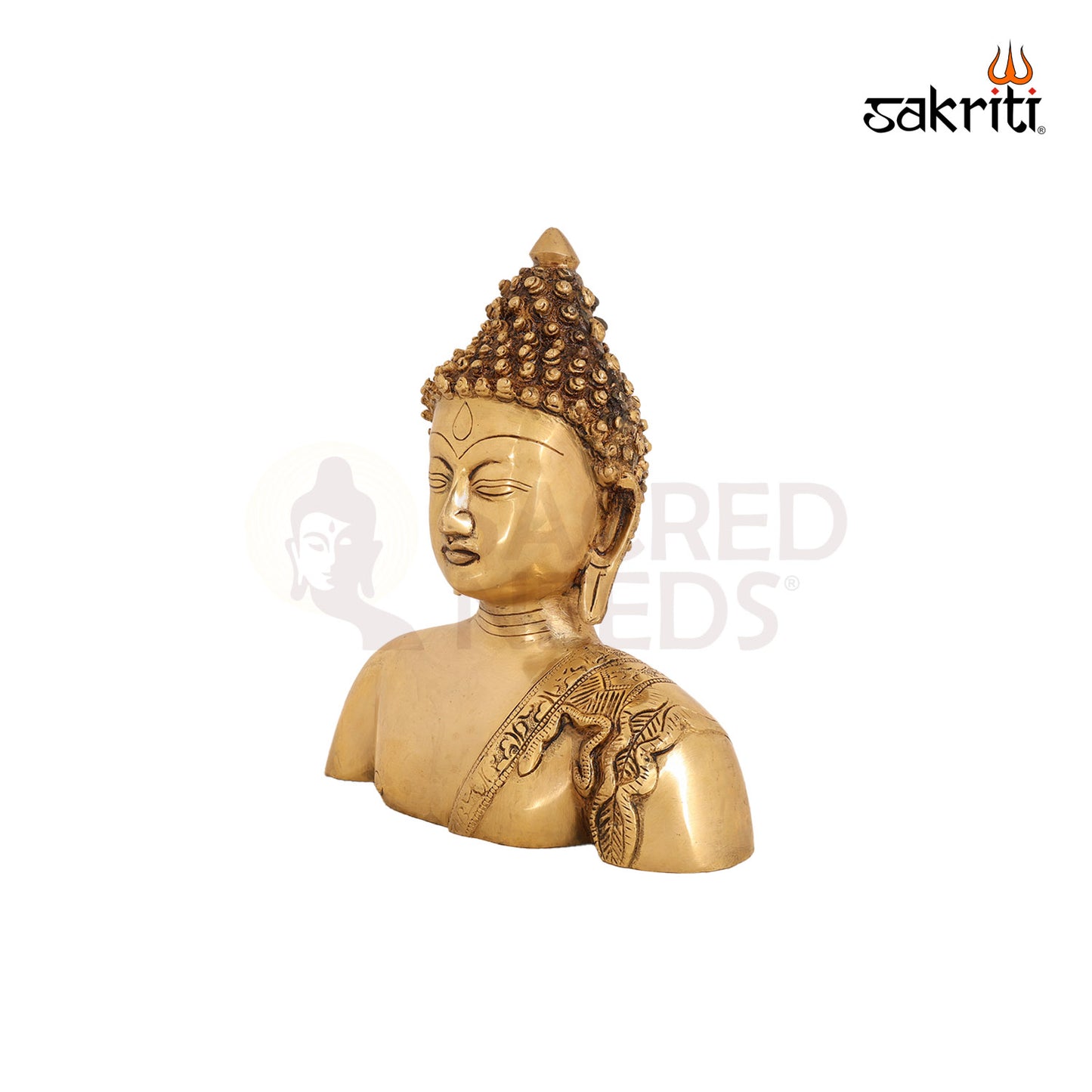 BRASS BUDDHA HEAD