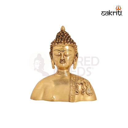 BRASS BUDDHA HEAD