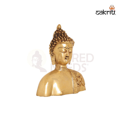 BRASS BUDDHA HEAD