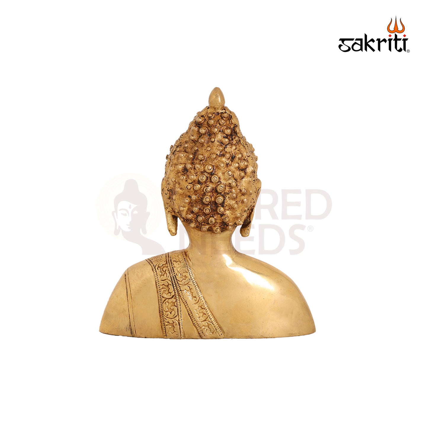 BRASS BUDDHA HEAD