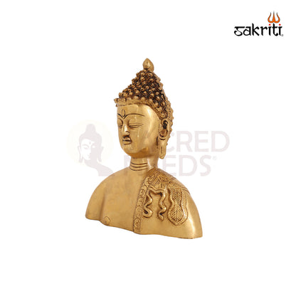 BRASS BUDDHA HEAD