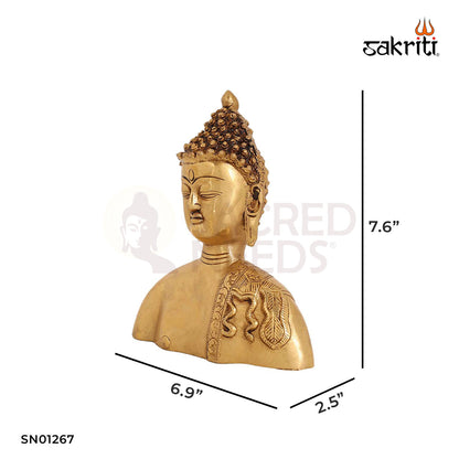 BRASS BUDDHA HEAD