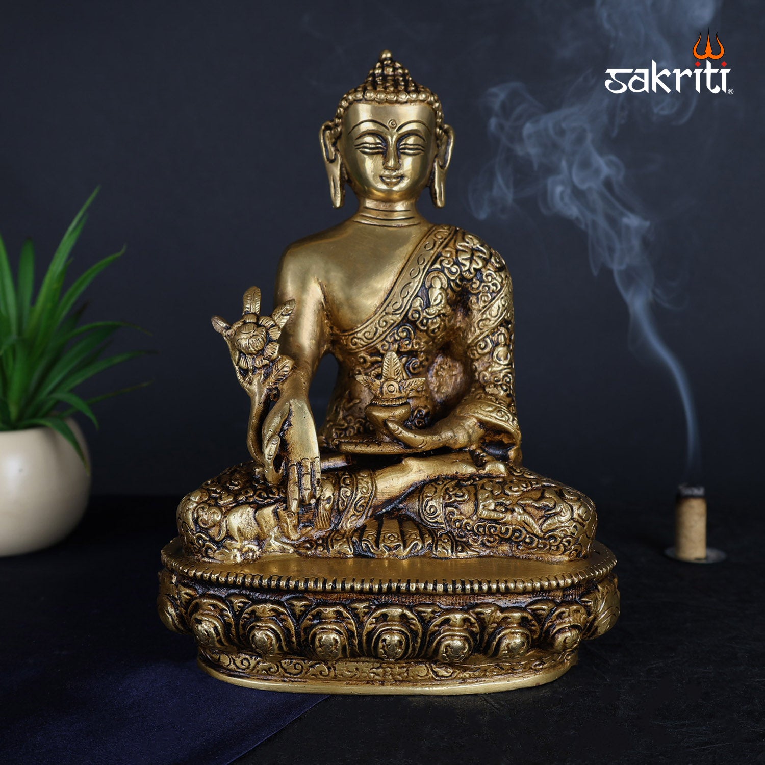 Pure Brass,Buddha,Statue,Pooja Room,Home Decor,Gift.