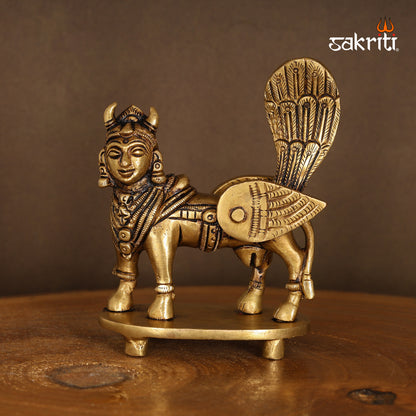 Pure Brass,kamadhenu,Cow,Gomatha,Statue,Temple,Pooja Room,Home Decor,Gift.