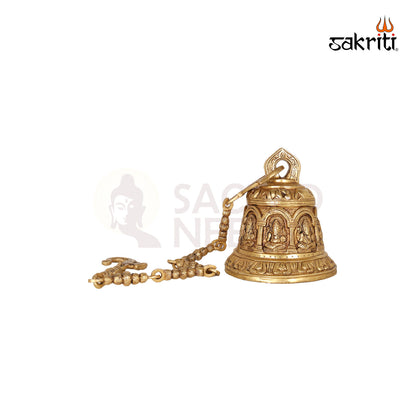 BRASS GANESHA HANGING BELL