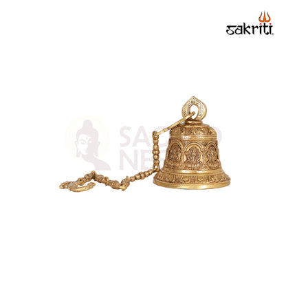 BRASS LAKSHMI HANGING BELL