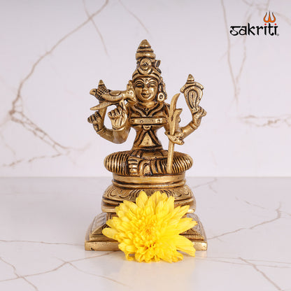 Pure Brass,Kamakshi Amman,Amman,Devi,Statue,Temple,Pooja Room,Home Decor,Gift.