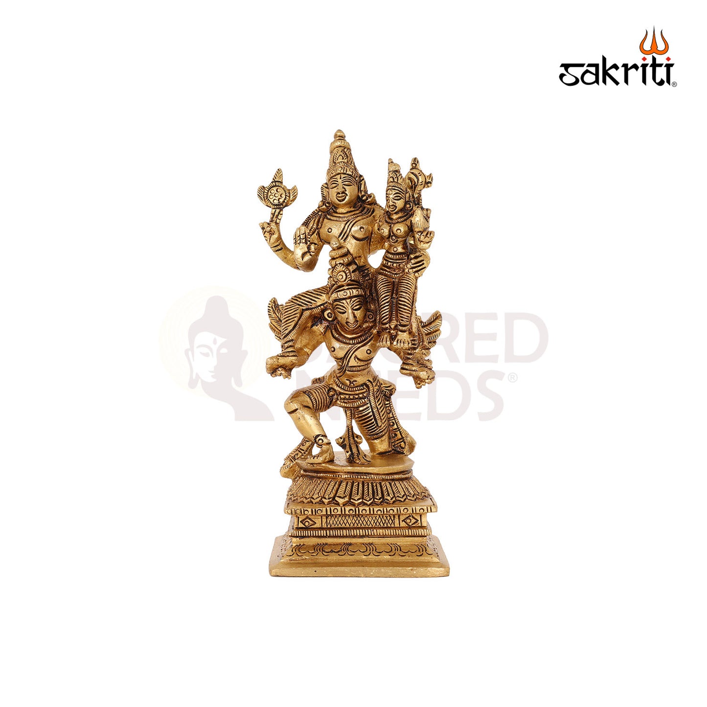 BRASS GARUDA LAKSHMI WITH VISHU