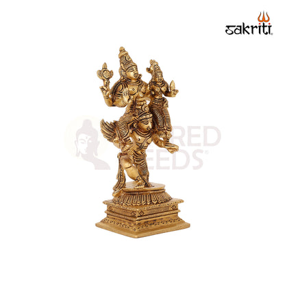 BRASS GARUDA LAKSHMI WITH VISHU