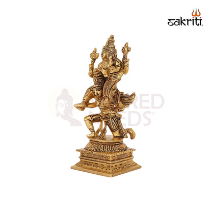 BRASS GARUDA LAKSHMI WITH VISHU