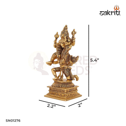 BRASS GARUDA LAKSHMI WITH VISHU