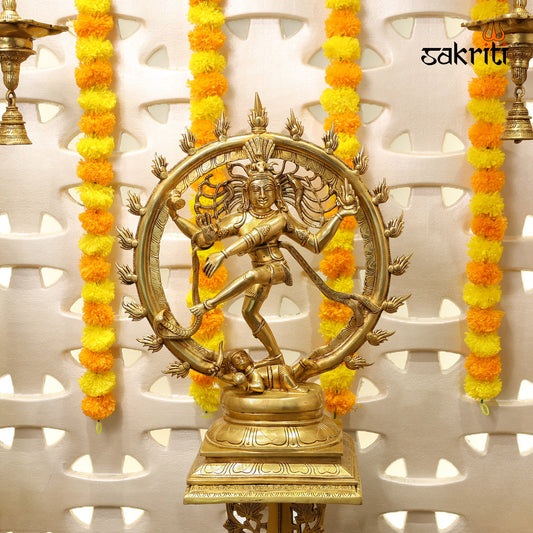 Pure Brass,Natraj,Natarajar,Statue,Temple,Idols&Statues, Pooja Room,
Home Decore,Gift.