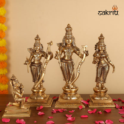 Brass,Ram darbar, Ram Sita Lakshman, Idols&Statues, Pooja,Idol,Hindu,Religious,
Gift,Murthi,Handcrafted,Home temple