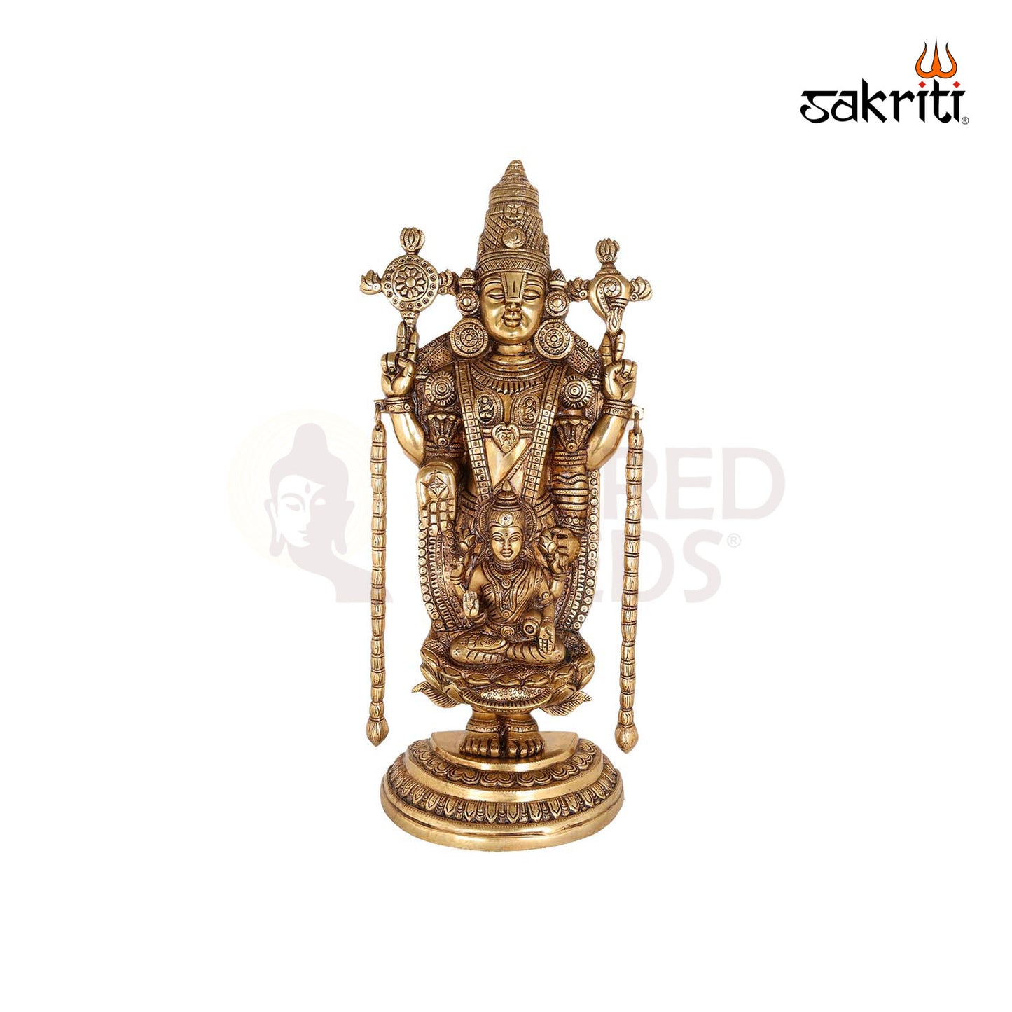 BRASS BALAJI WITH LAKSHMI