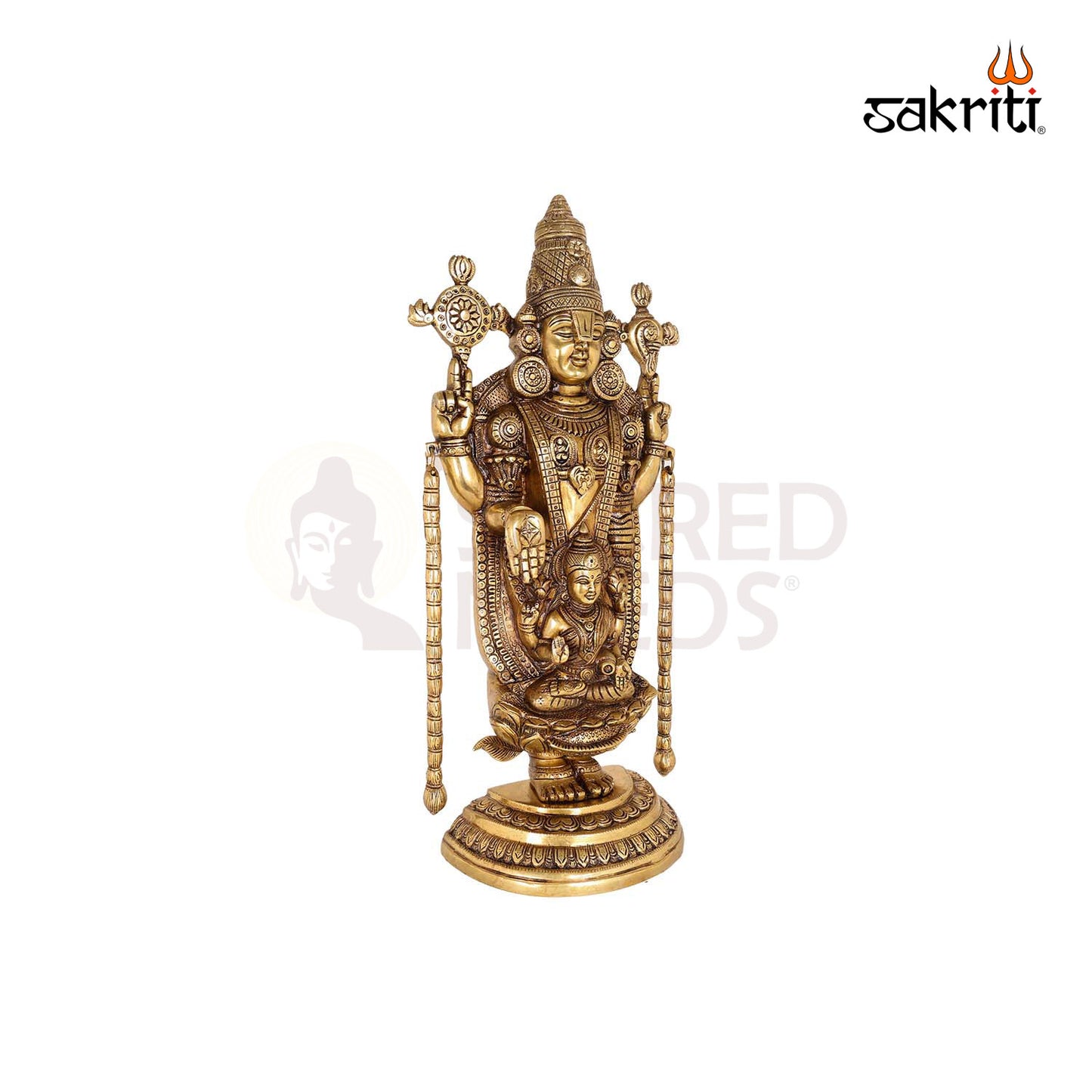 BRASS BALAJI WITH LAKSHMI