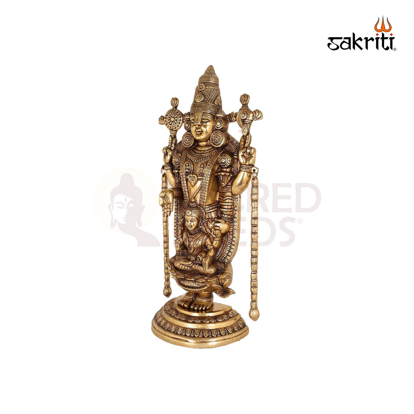 BRASS BALAJI WITH LAKSHMI