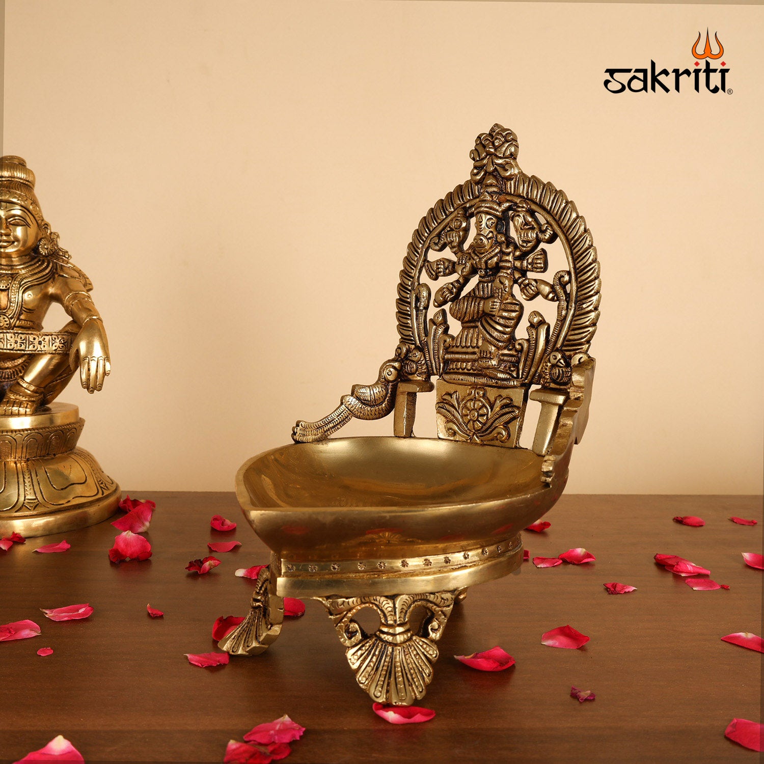 Pure Brass,Varahi Amman Vilakku,Amman With Vilakku,Vilakku,Temple,Idols&Statues, Pooja Room, Home 
Decore,Gift..