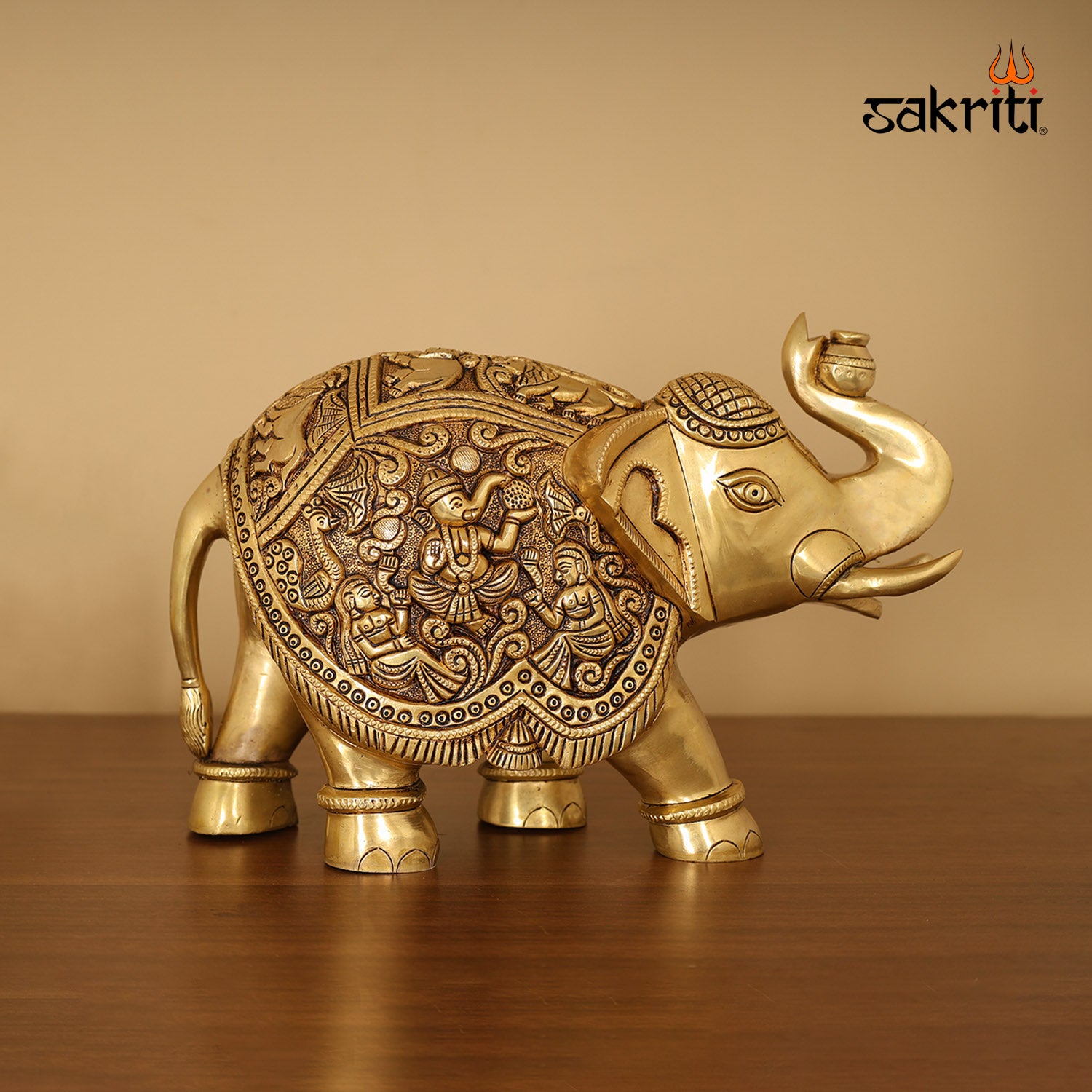 Pure Brass,Elephant,Idols&Statues, Pooja Room,Home Decor,Gift.