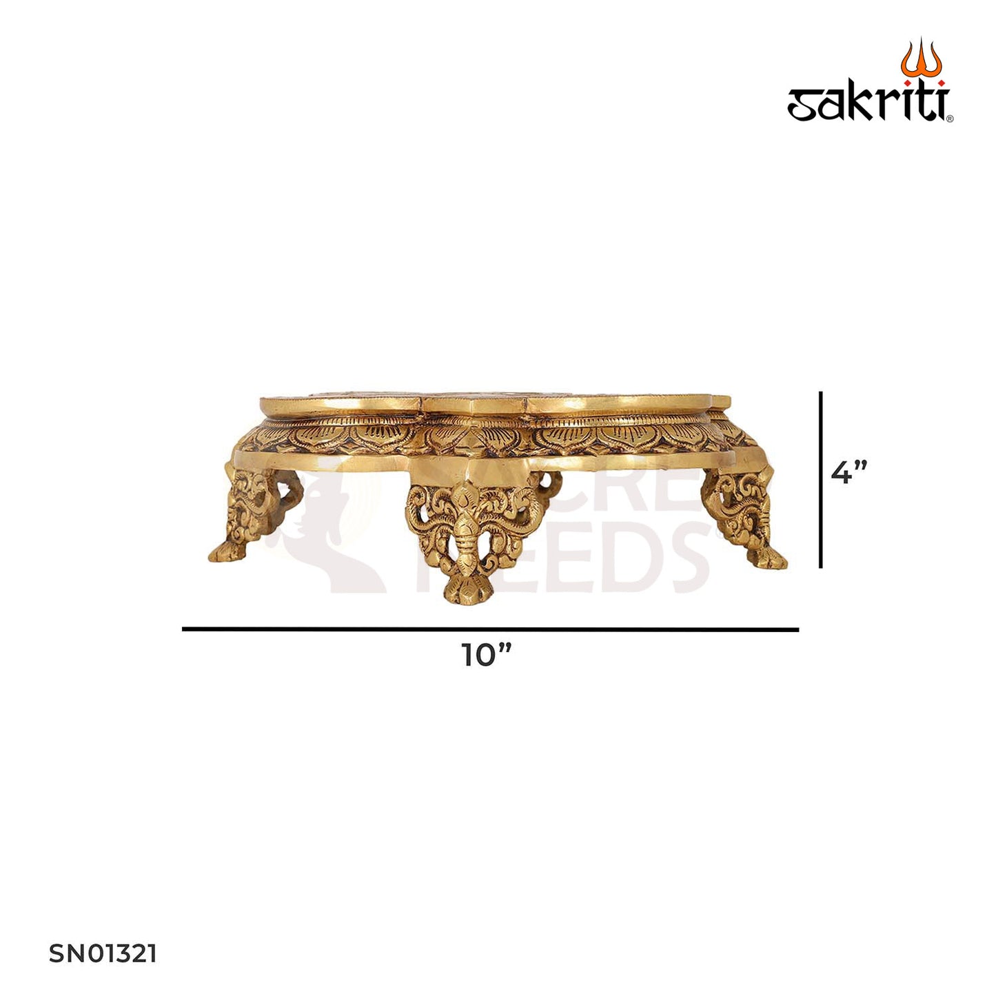 BRASS RECTANGLE TABLE