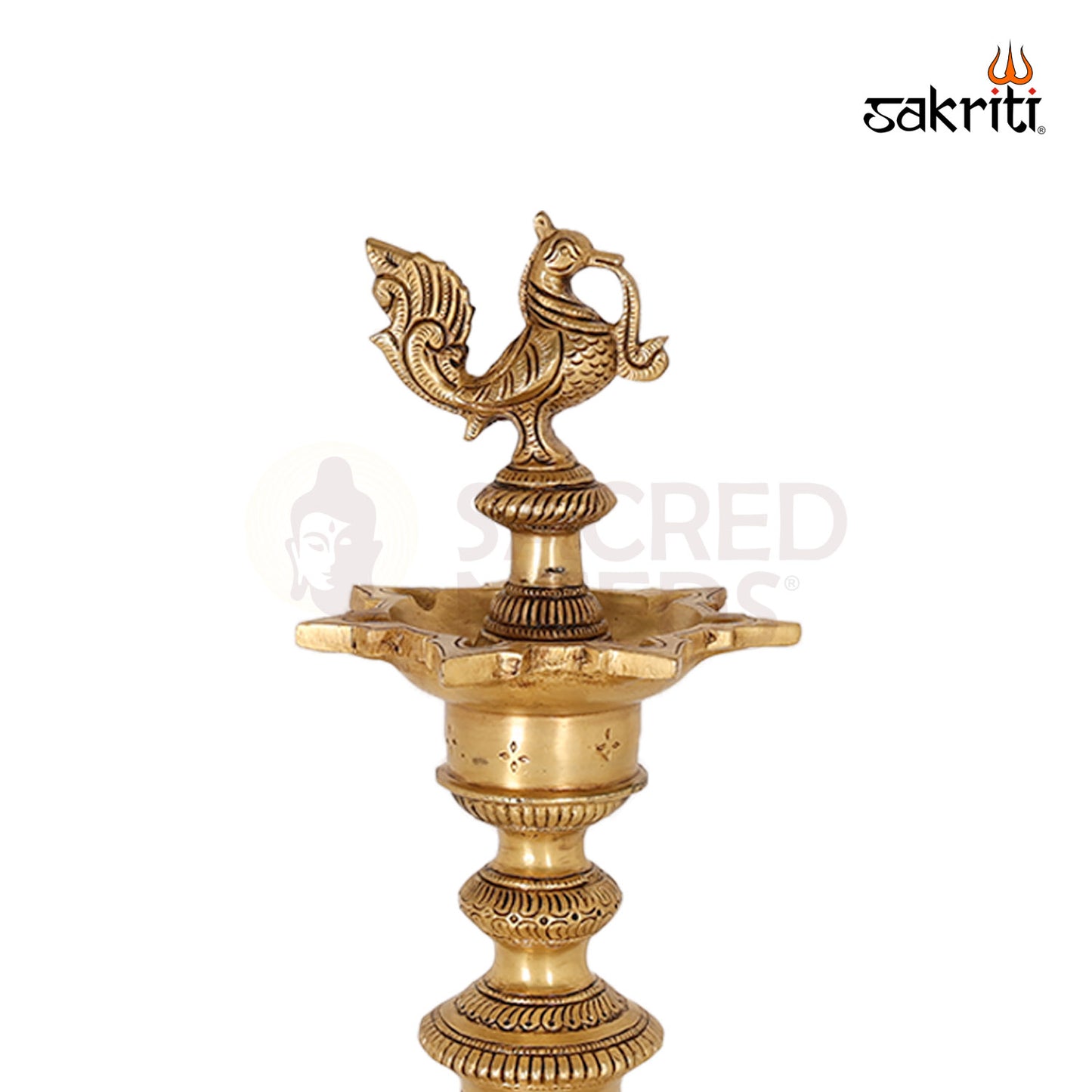 Brass Annam Vilakku – 14.4 Inch Swan Oil Lamp for Auspicious South Indian Decor