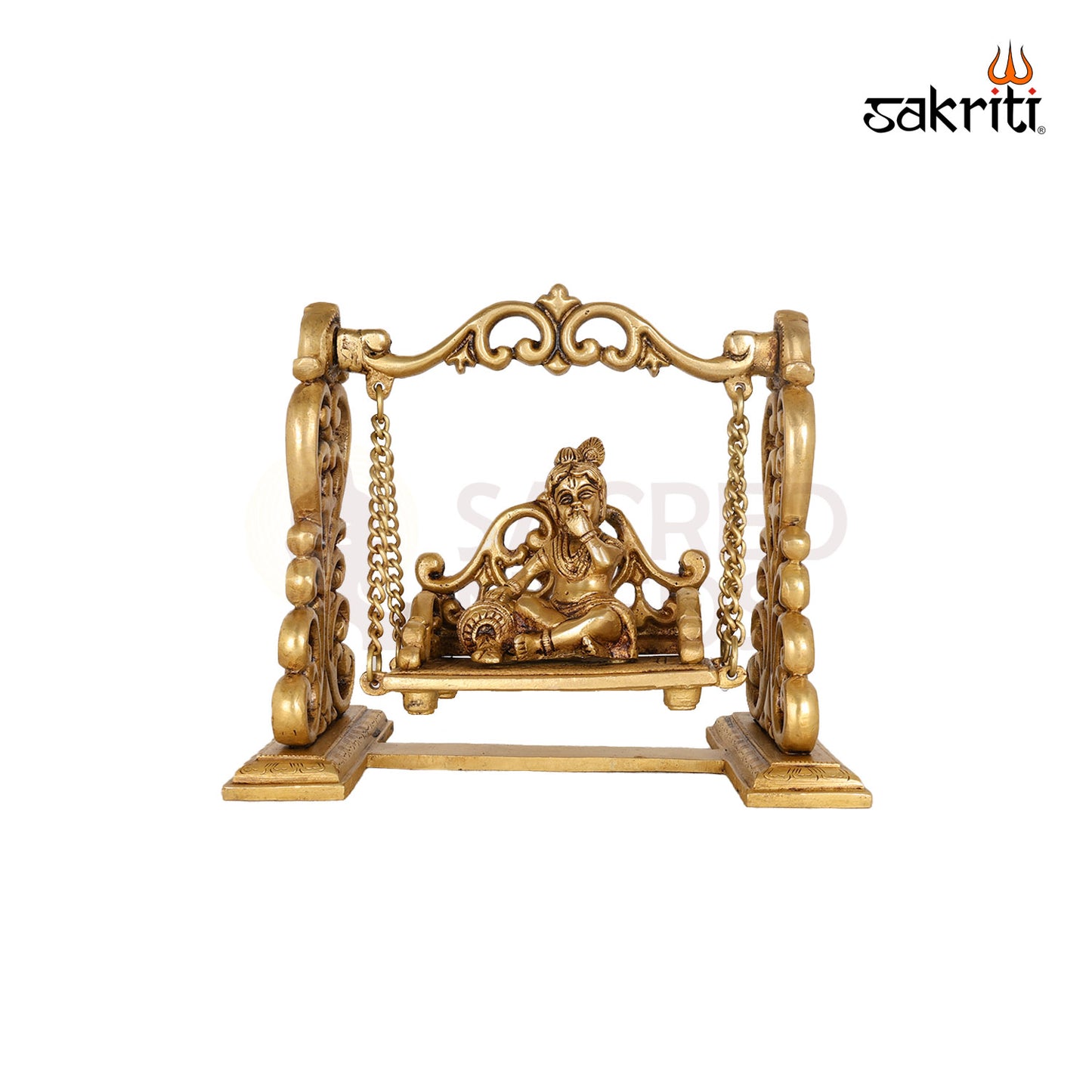 BRASS KRISHNA WITH JHULA