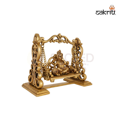 BRASS KRISHNA WITH JHULA