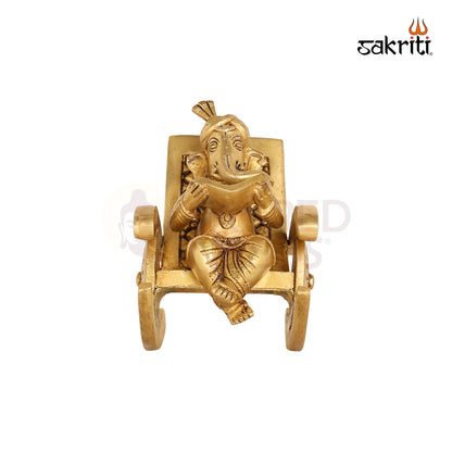 BRASS CHAIR GANESHA