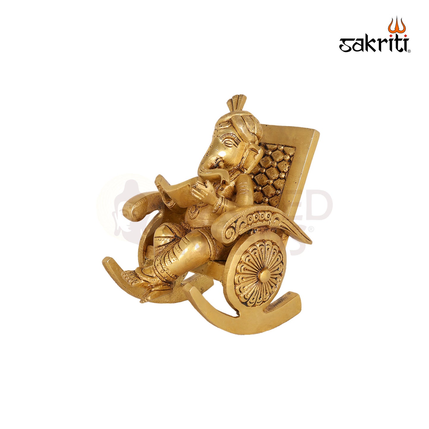 BRASS CHAIR GANESHA