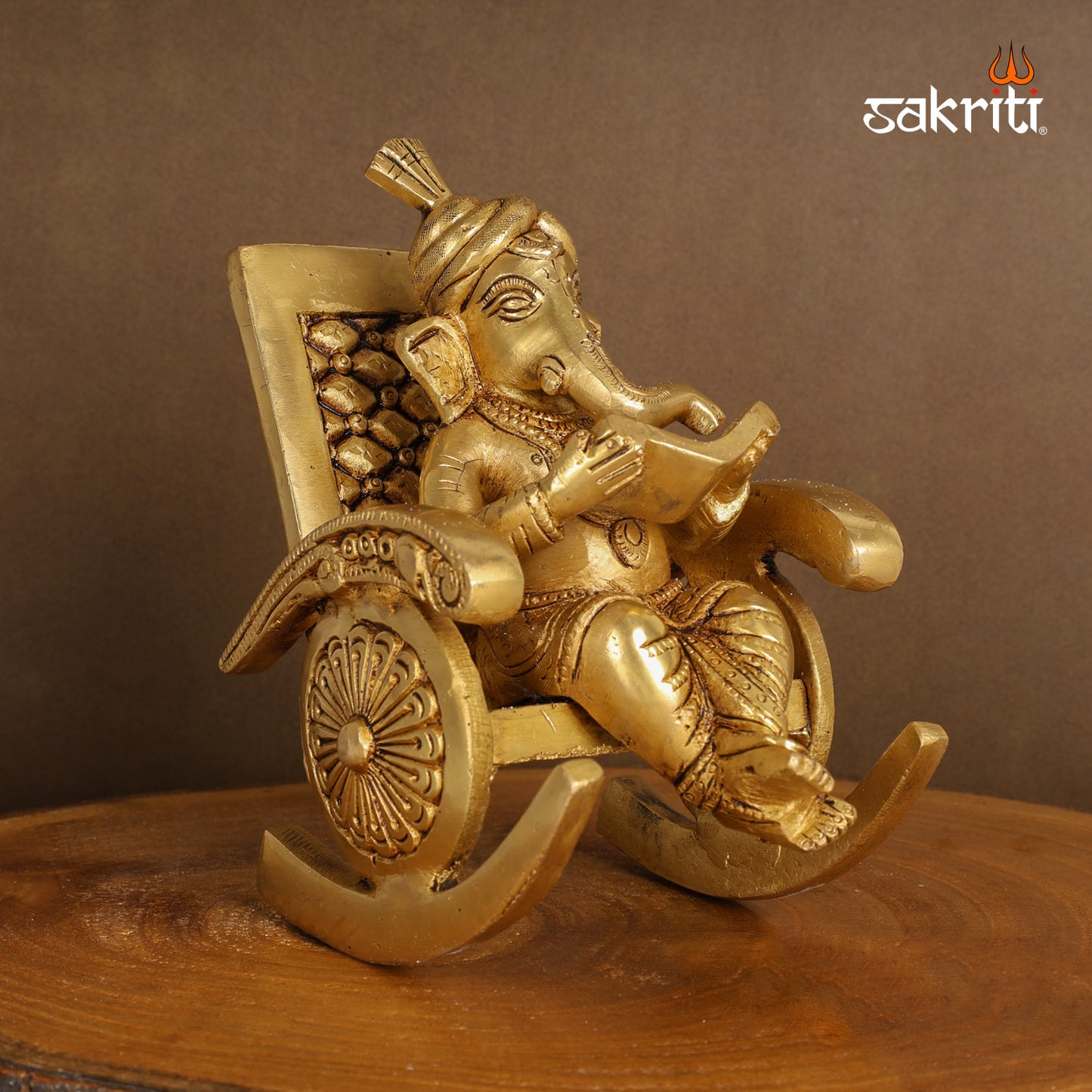 BRASS CHAIR GANESHA