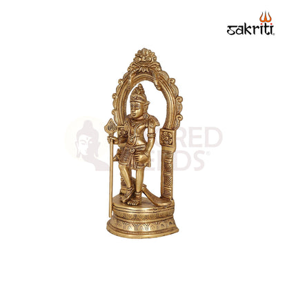 BRASS MURUGAN WITH ARCH