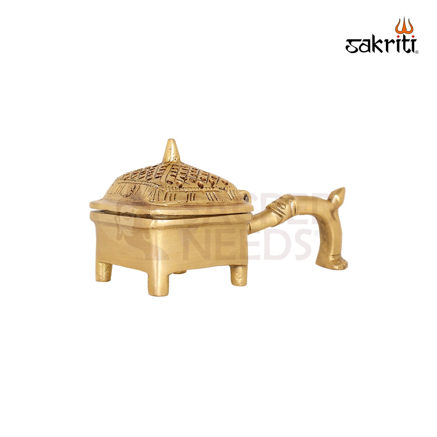 BRASS DHOOP DHANI WITH HANDLE