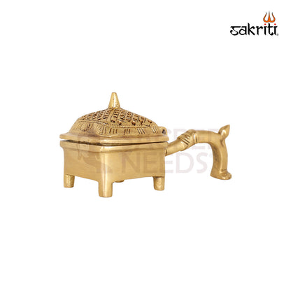 BRASS DHOOP DHANI WITH HANDLE