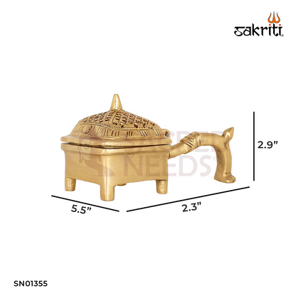 BRASS DHOOP DHANI WITH HANDLE