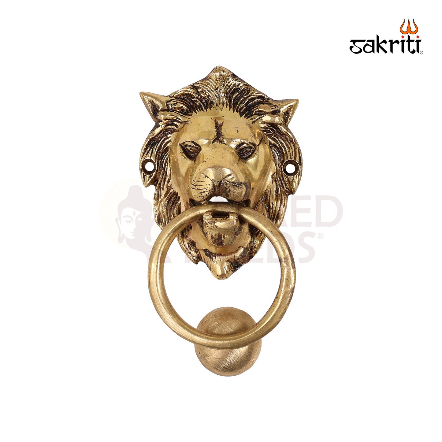 BRASS LION DOOR KNOCKER