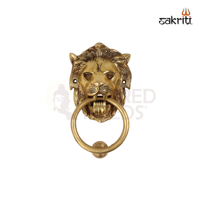 BRASS LION DOOR KNOCKER