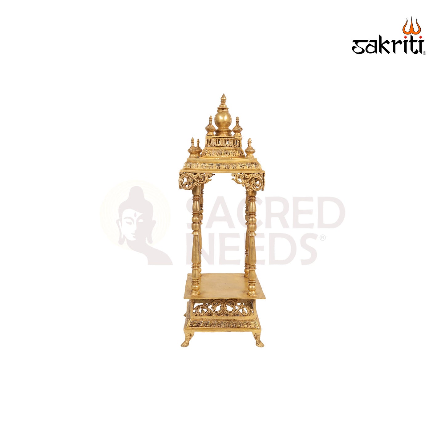 Brass Puja Temple / Mandir for Home – 32 Inch Spiritual Setup