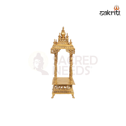 Brass Puja Temple / Mandir for Home – 32 Inch Spiritual Setup