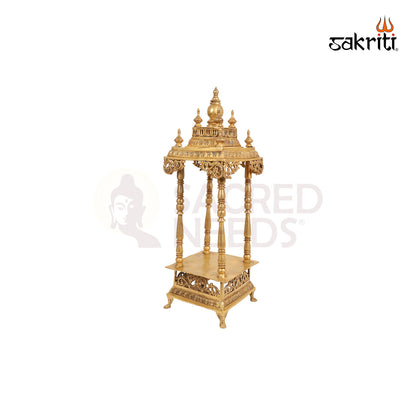 Brass Puja Temple / Mandir for Home – 32 Inch Spiritual Setup