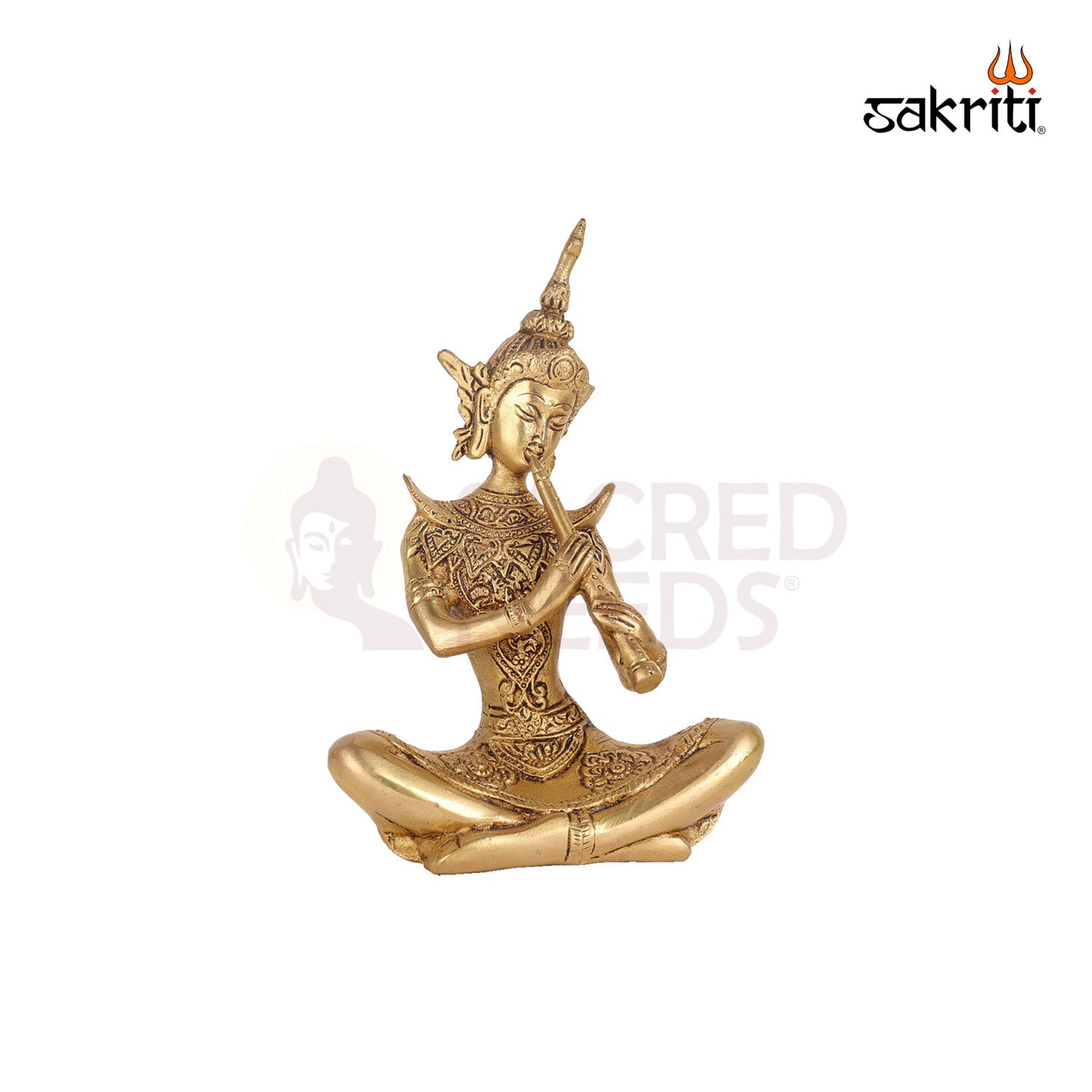 Brass Tara Devi Idol Set – 7.7 Inch Tibetan Buddhist Goddess