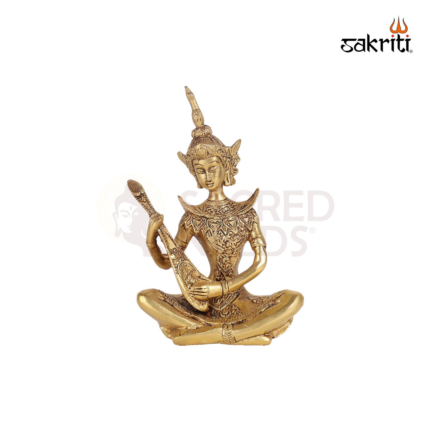 Brass Tara Devi Idol Set – 7.7 Inch Tibetan Buddhist Goddess