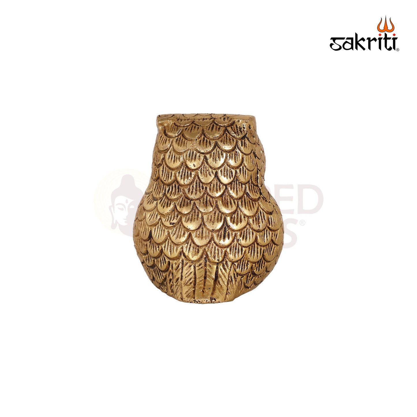 Brass Owl Figurine – 3.9 Inch Vastu Feng Shui Decor