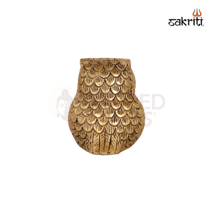 Brass Owl Figurine – 3.9 Inch Vastu Feng Shui Decor