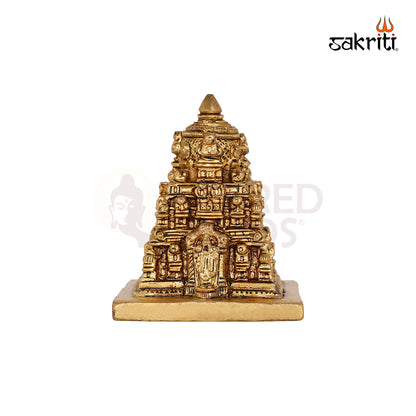 Brass Balaji Temple Figurine – 2.9 Inch Deity for Home Mandir