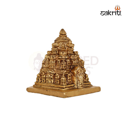 Brass Balaji Temple Figurine – 2.9 Inch Deity for Home Mandir