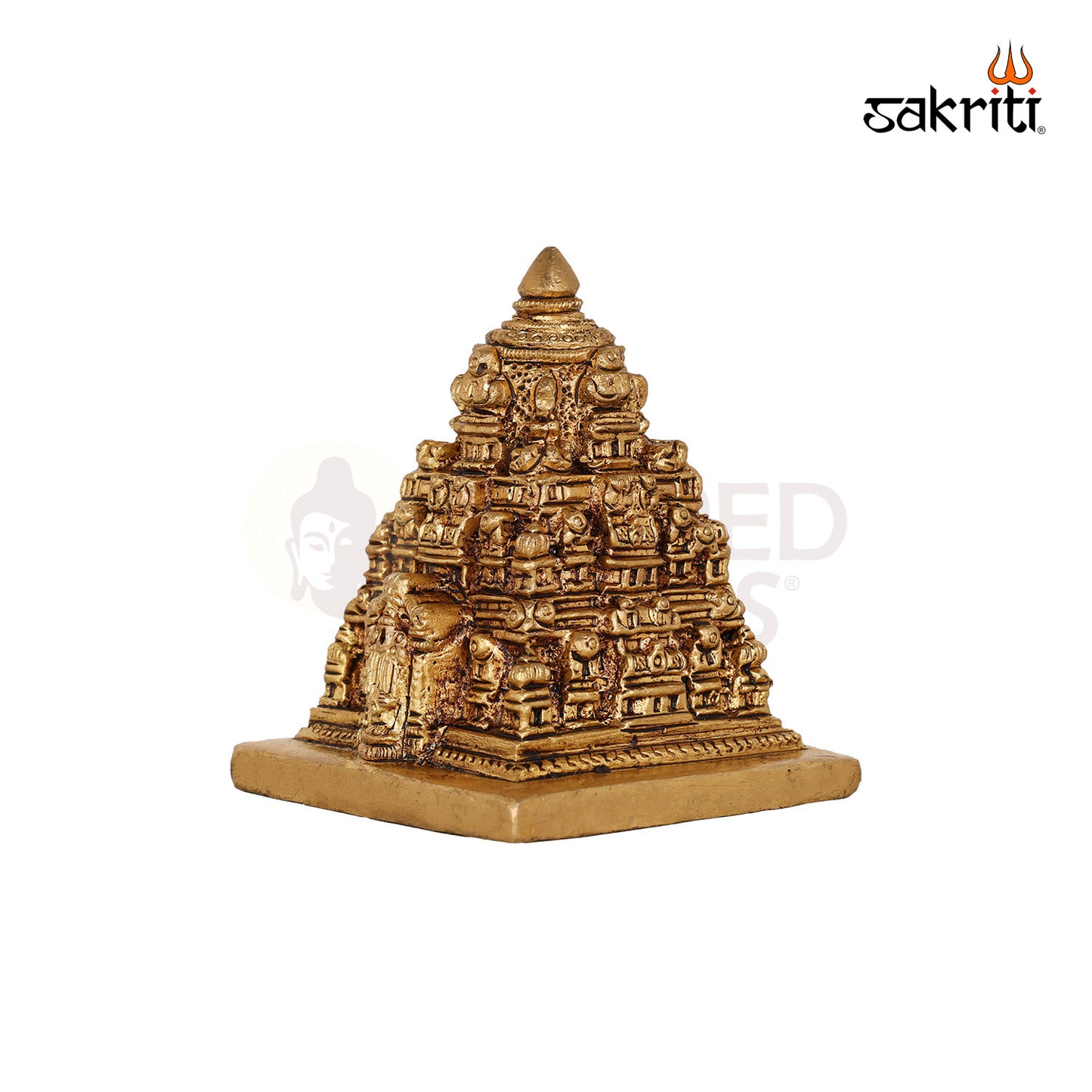 Brass Balaji Temple Figurine – 2.9 Inch Deity for Home Mandir