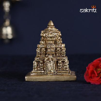 Brass Balaji Temple Figurine – 2.9 Inch Deity for Home Mandir