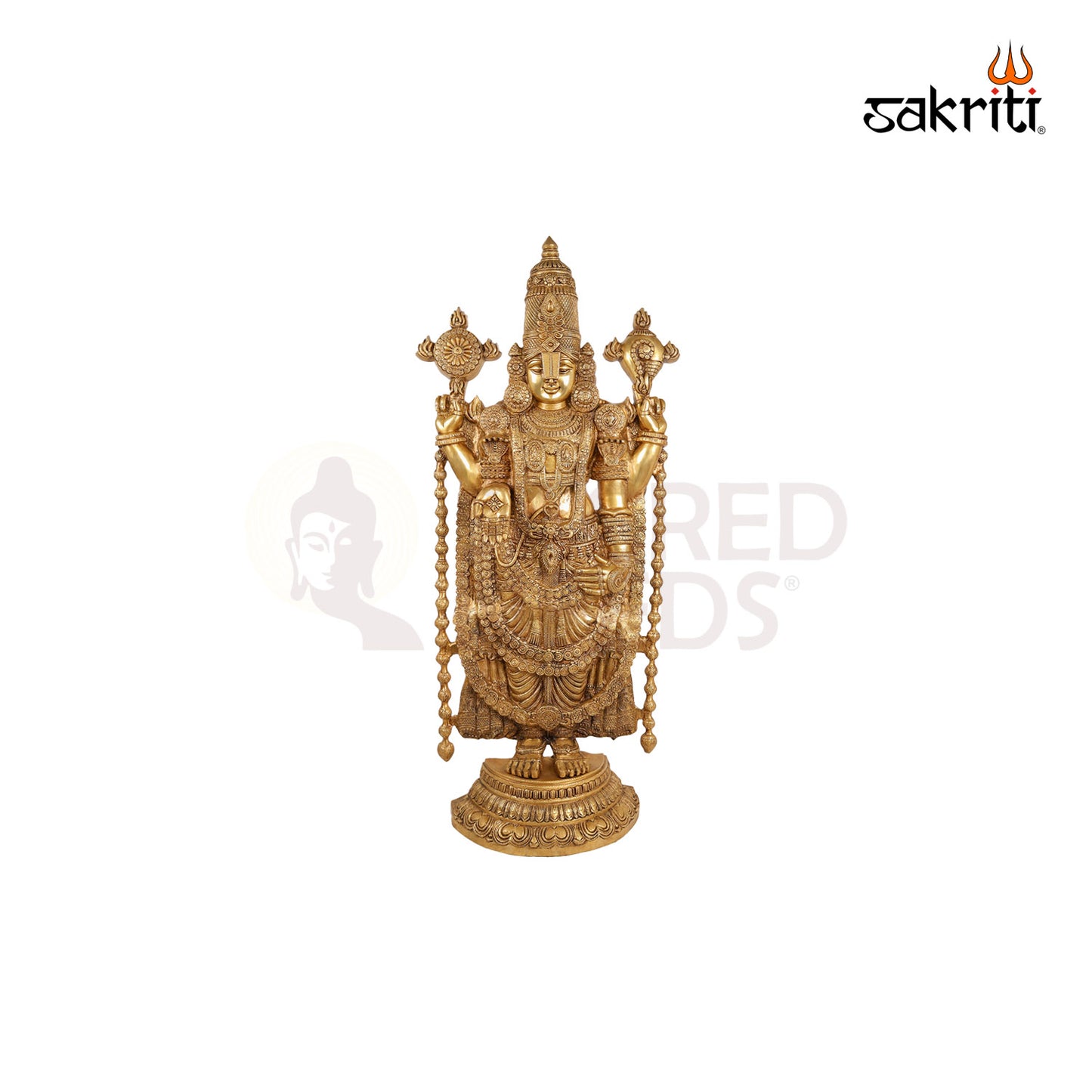 Brass Tirupati Balaji Idol – 46 Inch Lord Venkateswara Statue