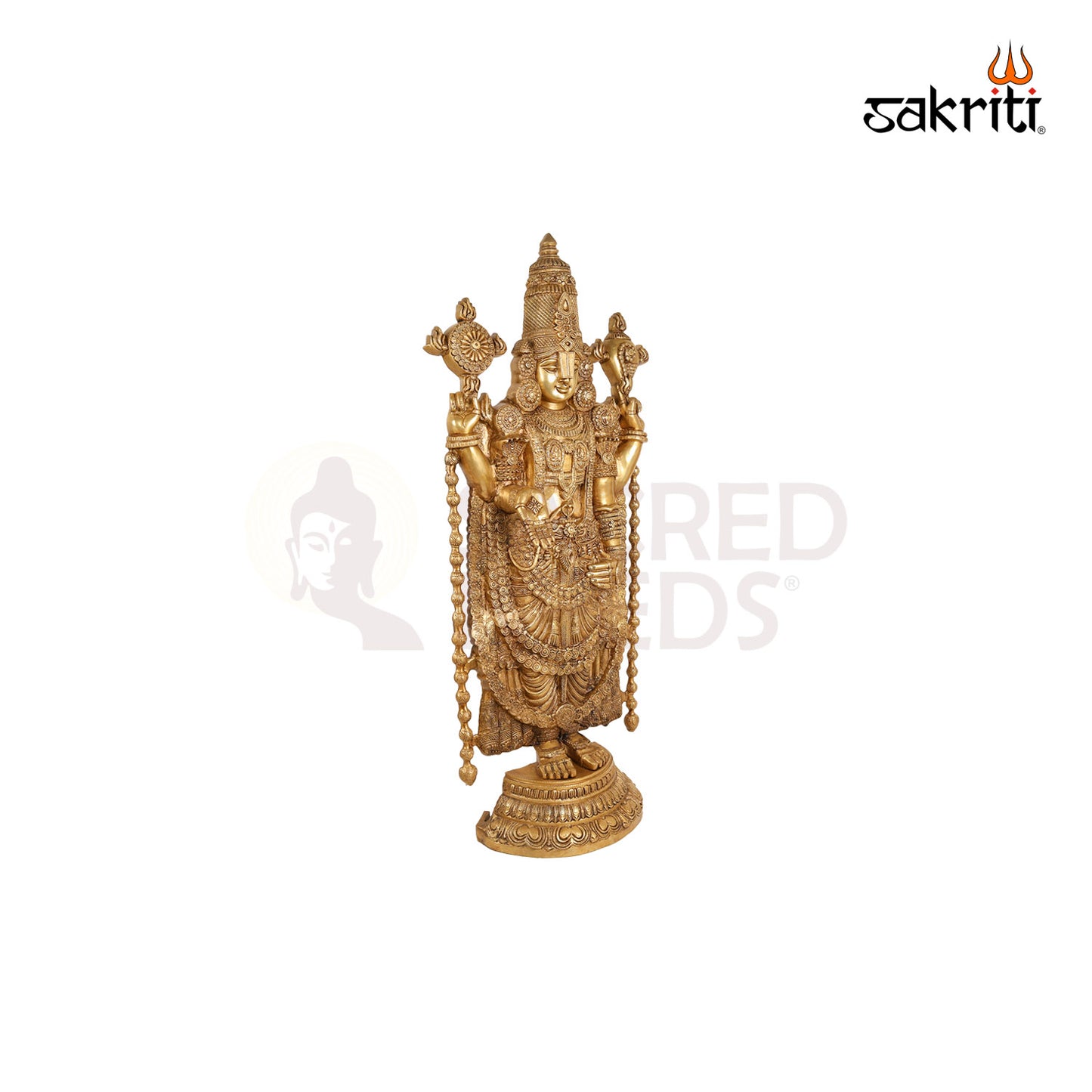 Brass Tirupati Balaji Idol – 46 Inch Lord Venkateswara Statue